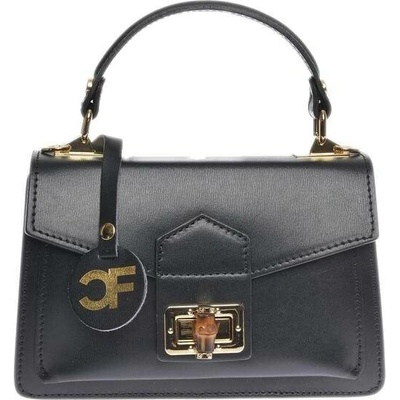 Carla Ferreri dámská kožená crossbody kabelka CF3153 Nero