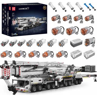 Mould King 17007 Extrémne silný hydraulický žeriav Liebherr LTM 11200 Bílá