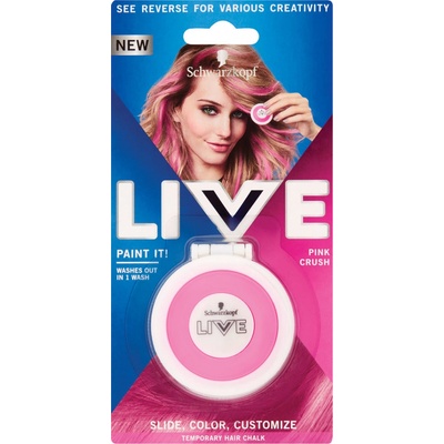 Schwarzkopf Live Pink Crush Paint It! kreatívna krieda na vlasy vlas