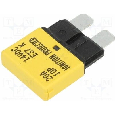 GLOSO E37-20K-4-01 Pojistka: resetovatelná; 19,75mm; automobilová; 20A; 14VDC