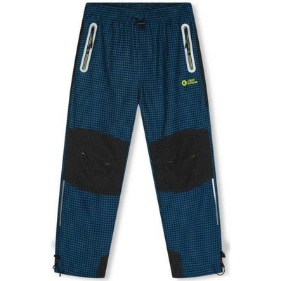 Kugo G9658 Chlapecké outdoorové kalhoty šedomodrá zelené zipy