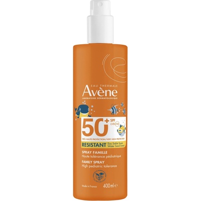 Avène Sun Слънцезащитен спрей за лице и тяло, за възрастни и деца, SPF50+, 400 ml