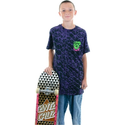 Grizzly tričko scales All Over SS Tee Purp