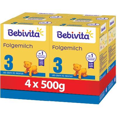 BEBIVITA 3 Pokračovací kojenecká výživa 9m+ 4× 500 g