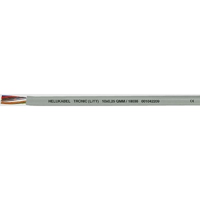 Helu 18029-1000 dátový kábel LiYY 2 x 0.25 mm² sivá 1000 m