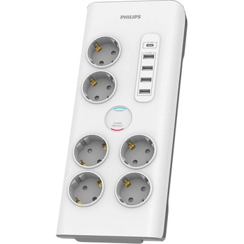 Image 1 of Philips 6 Plug + 4 USB 2 m Switch (SPN7060WA/58)