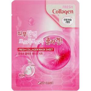3W Clinic Fresh Collagen Mask Sheet - Хидратираща Маска за Лице 23мл/1бр
