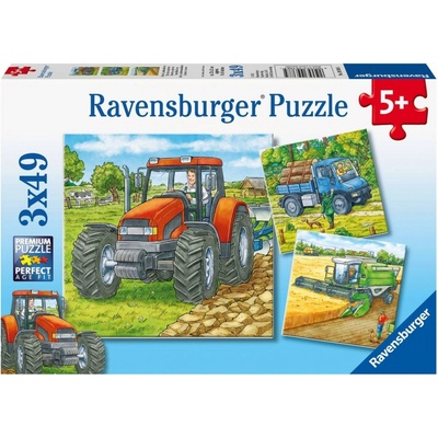 Ravensburger Zemědělské stroje 3 x 49 dielov
