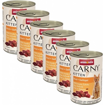 Animonda Carny Kitten hovädzie a hydina 6 x 400 g