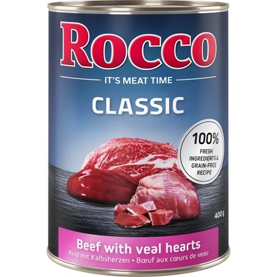Rocco Classic hovädzie s teľacími srdiečkami 6 x 400 g