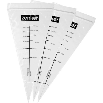 Zenker Комплект 10 шприца за гарниране Zenker 44732, 15x30 см, Многократна употреба, Безцветен (44732)