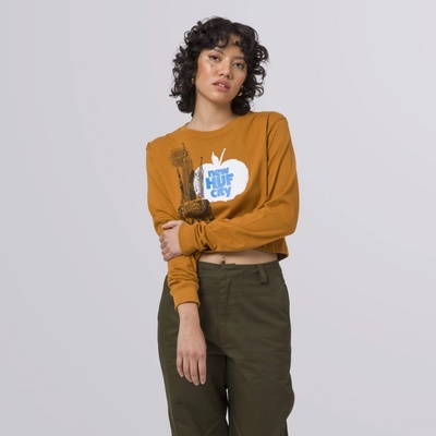 HUF THE CITY LS CROP TEE Burnt Orange