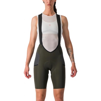 Castelli Free Unltd W Bibshort Dark green