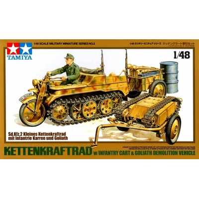Tamiya Kettenkraftrad+Goliat 1:48