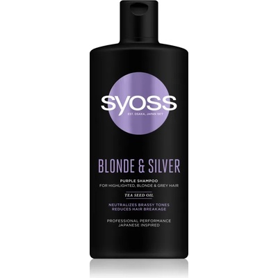 Syoss Intense Blonde лилав шампоан за руса и сива коса 440ml