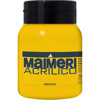Maimeri Acrilico АКРИЛНА боя Permanent Yellow Medium 113 500 ml 1 бр (M0934113)