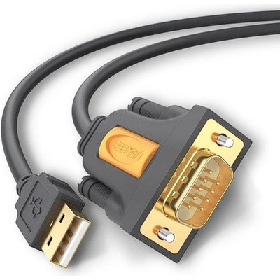 UGREEN USB кабел Ugreen адаптер "CR104" USB 2.0 (T) към Serial DB9M (9-пинов)(RS232)(T) 1м черен "20210" - 6957303822102 (20210)