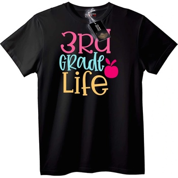 NOONEBRAND Тениска за трети клас - XL, Black