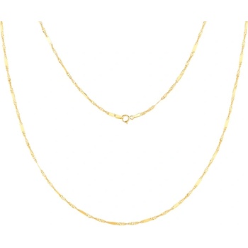 SAVICKI Lančić Savicki 1, 3 mm: zlato 585, singapur s pločicom