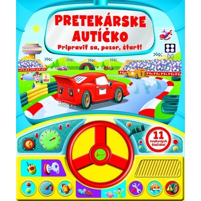 Závodné auto - zvuková knižka s volantom