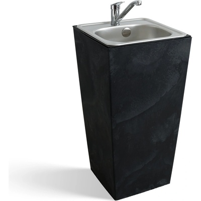 Záhradné umývadlo Lavabo Ston čierne