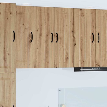 vidaXL Горен кухненски шкаф 2 pcs Дъб 30 x 31 x 80 см Инженерно дърво (885024)