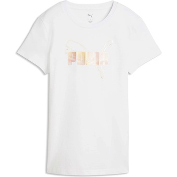 PUMA Essentials logo lab metallic tee l