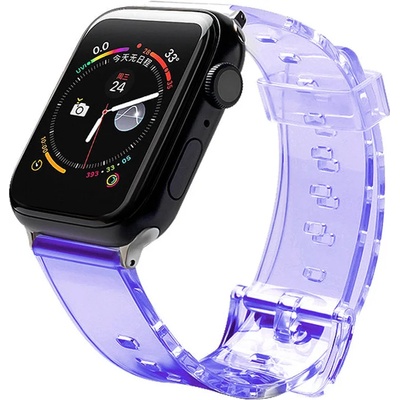 HQWear Резервна силиконова каишка HQWear за Apple Watch 6/5/4/3/2/SE(40mm/38mm), Лилав (KXG0021981)