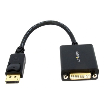 Image 1 of StarTech StarTech. com DP2DVI2 адаптер за видео кабел 0, 152 м DisplayPort DVI-I Черен (DP2DVI2)