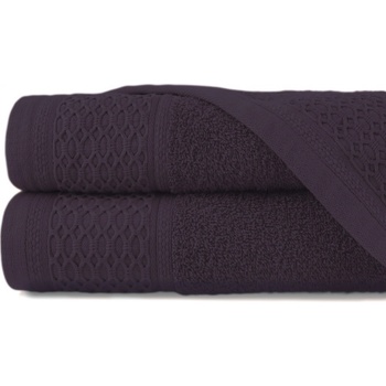 Darymex SADA BAVLNENÝCH UTERÁKOV SOLANO 2 KS 70 x 140 cm TMAVOFIALOVÁ