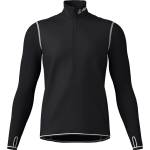 Löffler Мъжко синтетично термобельо Löffler Windproof HZ Shirt L/S Transtex Light 100 Synthetic base layer - Black / White - размер 48 (EU) (014-2638-0112)