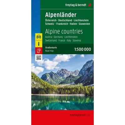 Alpské země 1:500 000 / silniční mapa