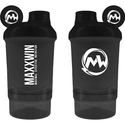 MAXXWIN Šejkr 300+150 ml - černá