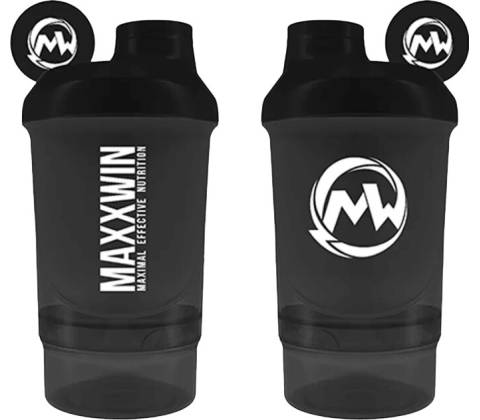 MAXXWIN Šejkr 300+150 ml - černá