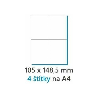 Etikety univerzálne 297x420mm Agipa A3 100 hárkov