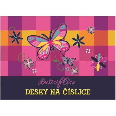 Dosky na číslice Motýľ