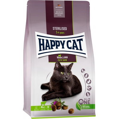 Happy Cat NEW Sterilised Weide Lamm Jehnečí 1,3 kg
