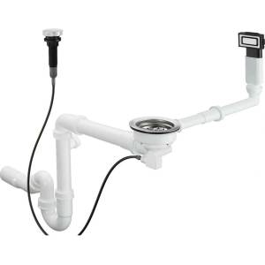 Hansgrohe Автоматичен сифон Hansgrohe D14-11 за гранитна мивка с единично легло (43931800) Мивка за вграждане
