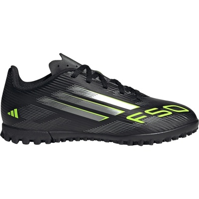 adidas Детски футболни стоножки Adidas F50 Club Childrens Astro Turf Football Boots - Black/Lemon
