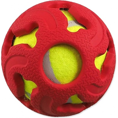 Dog Fantasy gumová s tenisákom 7,5 cm