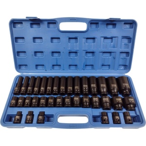 Silver Ударни вложки 1/2" 8-32 мм комплект 35 бр. в куфар 67499 (s11663)