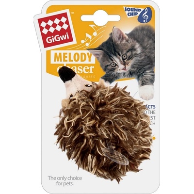 GiGwi Ježek se zvukovým čipem 10 x 6,5 x 6,5 cm