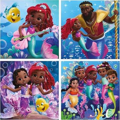 EDUCA Disney Ariel 4v1 12,16,20,25 dílků