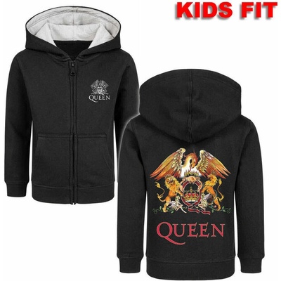 Metal Kids mikina s kapucí Queen Crest černá