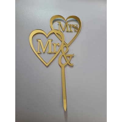 Loranc Топер за торта - Сватбени сърца