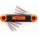Kraft&Dele Комплект от сгъваеми шестостенни ключове torx 8 броя 60393 (kd11935)