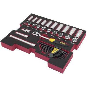 STANLEY Комплект от 3/8" на Stanley FatMax T-Stak, 38 части, FMHT0-74296 (FMHT0-74296)