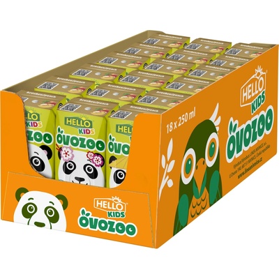 Hello Ovozoo broskyňa zero 18 x 250 ml