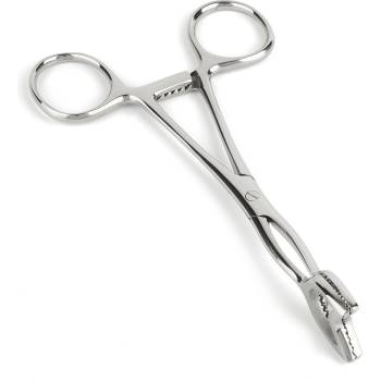 Mr. Steel Cube Tongs V Shape Silver