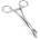 Mr. Steel Cube Tongs V Shape Silver